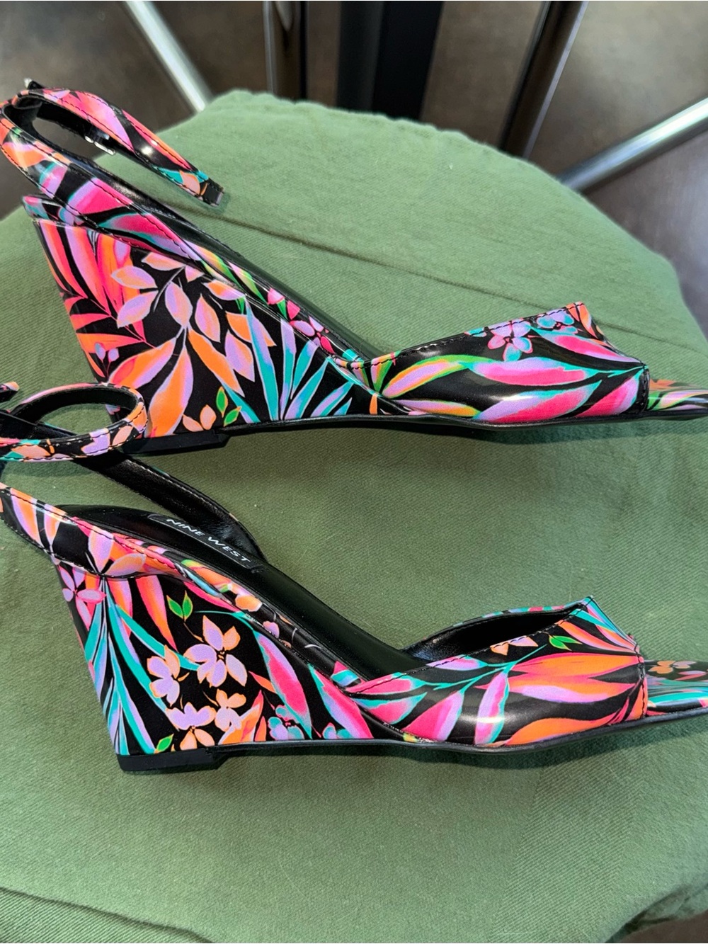 Tropical Wedge Sandals-NWOT